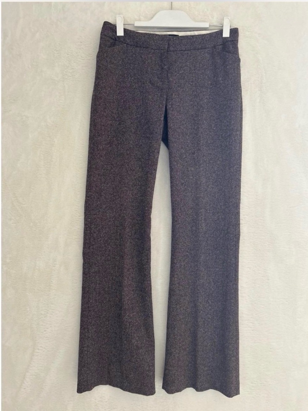 Victoria’s Secret The Christie Fit Black Wool Tweed Pants Sz 4